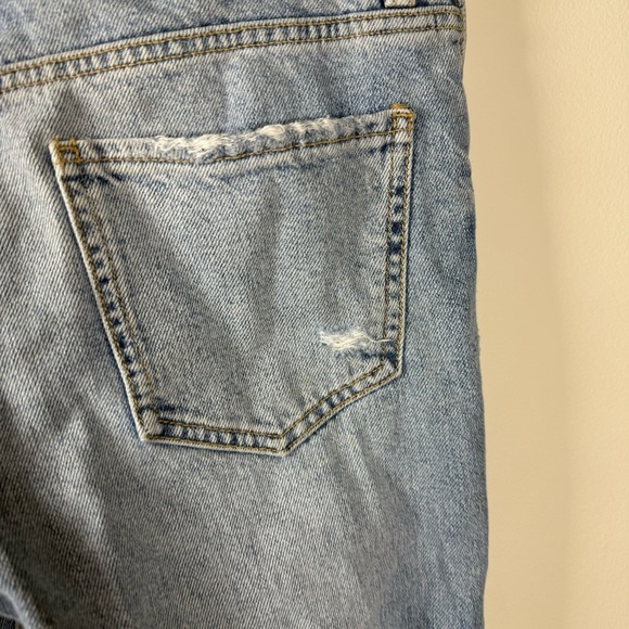 Bershka Slim Boyfriend Light Wash Distressed Jeans Size 2 - Picture 7 of 10